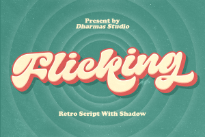 Flicking –  Retro Vintage Font