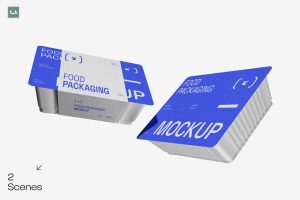 Floating Food Packaging Mockup | 004