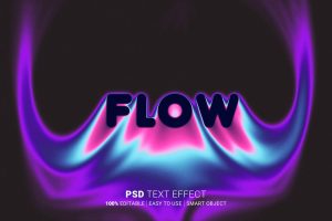 Flow Editable Text Effect