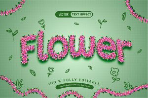 Flower Bouquet Text Effect