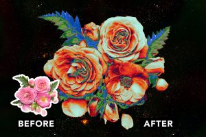 Flower Heat Map Photo Effect