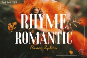 Flower Rhyme – Romantic Serif