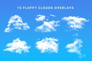 Fluffy Clouds Overlays