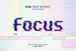 Focus Glitch Text Effect