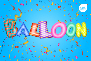 Foil Balloon Text Effect Action
