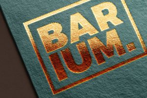 Foil Paper Printing Logo Mockup