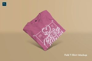 Fold T-Shirt MockUp