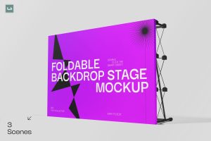 Foldable Backdrop Stage Mockup | 002