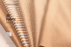 Folded Fabric Mockup 03