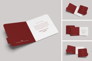 Folded Invitation Mockup
