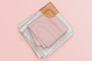 Folded Towels Mockup