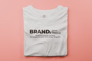 Folded T-shirt Mockup