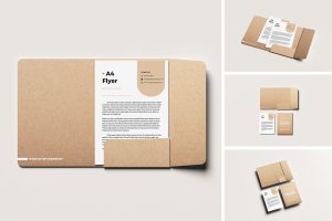 Folder A4 Mockup