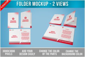 Folder Mockup PSD