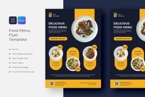 Food Cafe Menu Flyer