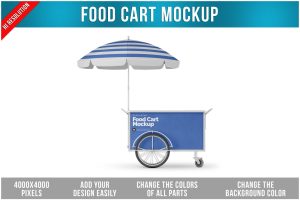 Food Cart Mockup