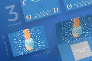 Food Day Business Card Template