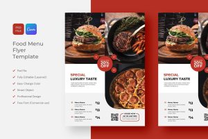 Food Restaurant Menu Flyer