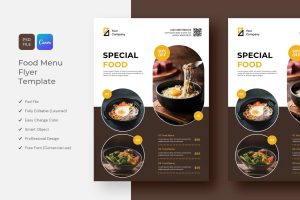 Food Restaurant Menu Flyer