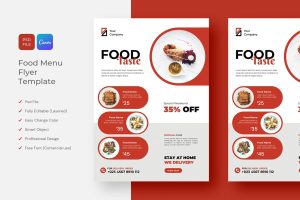 Food Restaurant Menu Flyer