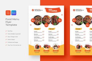 Food Restaurant Menu Flyer