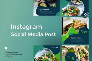 Fooddan Instagram post template