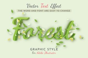 Forest Editable Text Effect