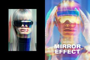 Fractal Mirror Effect for Posters
