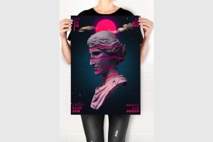 Frame Girl A4 Mock Up