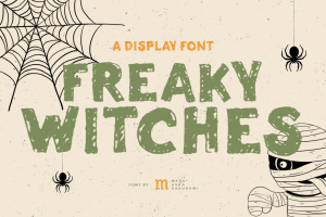 Freaky Witches | A Display Font