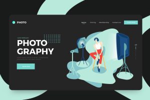 Freelance Photographer Vector Illustration