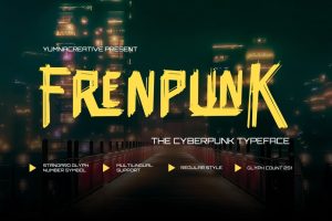 Frenpunk – Cyberpunk Font