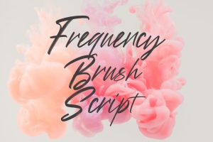 Frequency Brush Font