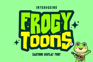 Frogy Toons – Cartoon Display font