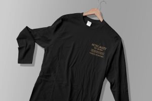 Front Long sleeve T-shirt Mockup