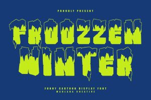 Froozzen Winter Funny Cartoon Display Font