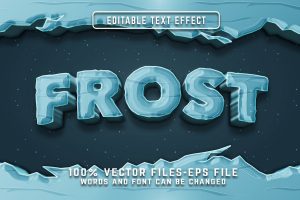 Frost Editable Text Effect