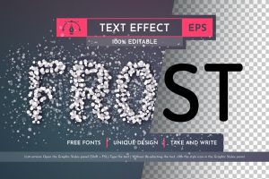 Frost Spray – Editable Text Effect, Font Style