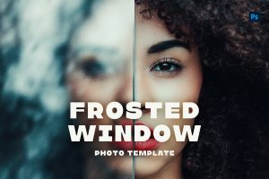 Frosted Window Photo Template