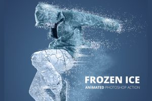 Frozen Ice Gif Animated Photoshop Action