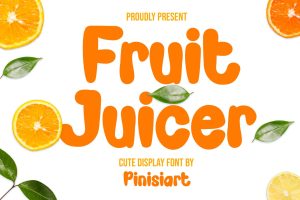 Fruit Juicer – cartoon font