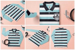 Full Sleeve Men’s Polo Shirt Mockups