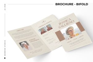 Funeral Program Template Cross