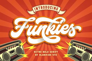 Funkies Bold Script Font