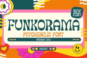 FUNKORAMA – psychedelic font