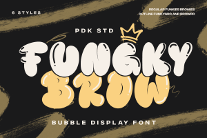 Funky Brow – New Bubble Graffiti Font
