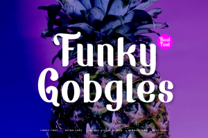 Funky Gobgles – Retro Typeface Font