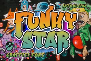 Funky Star – Graffiti Font