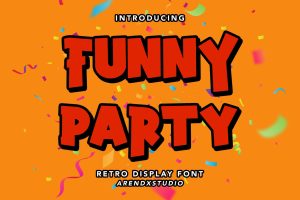 Funny Party – Retro Display Font