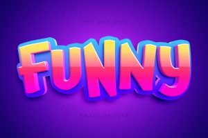 Funny Toon 3D Text Effect